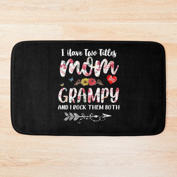 Item preview, I Have Two Titles Mom And Grampy Shirt Floral  designed and sold by aguilaro.
