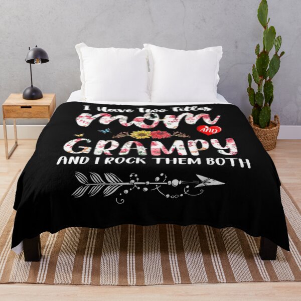 Item preview, I Have Two Titles Mom And Grampy Shirt Floral  designed and sold by aguilaro.