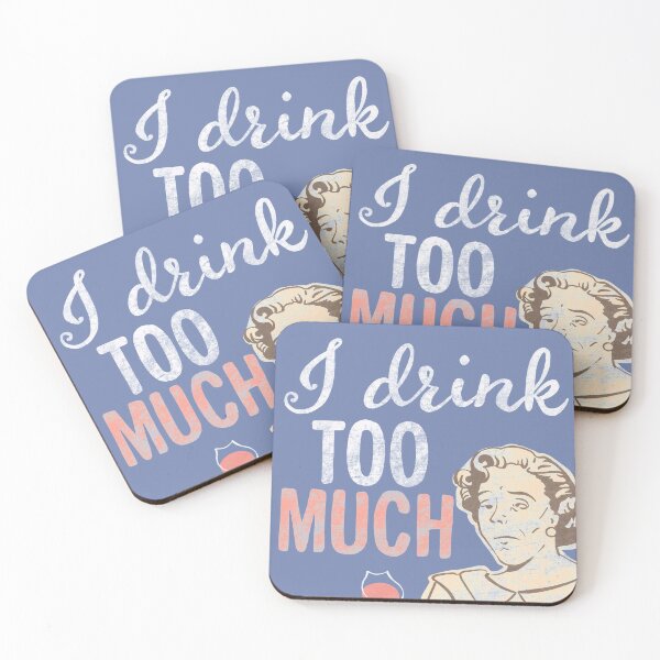 Item preview, I drink too much vintage decor designed and sold by dhansonart.