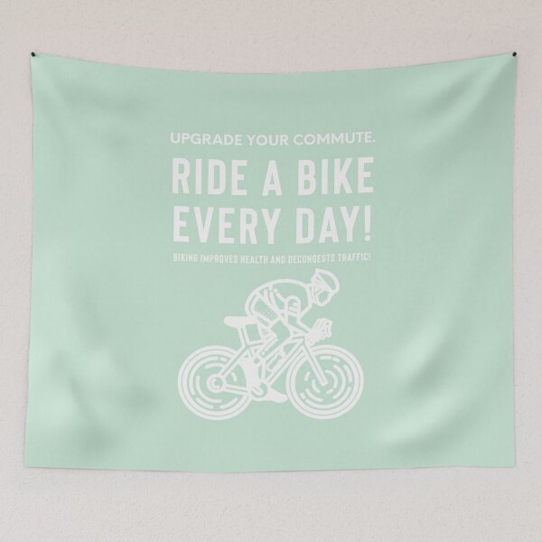 Item preview, Ride A Bike Every Day! designed and sold by peachooberry.