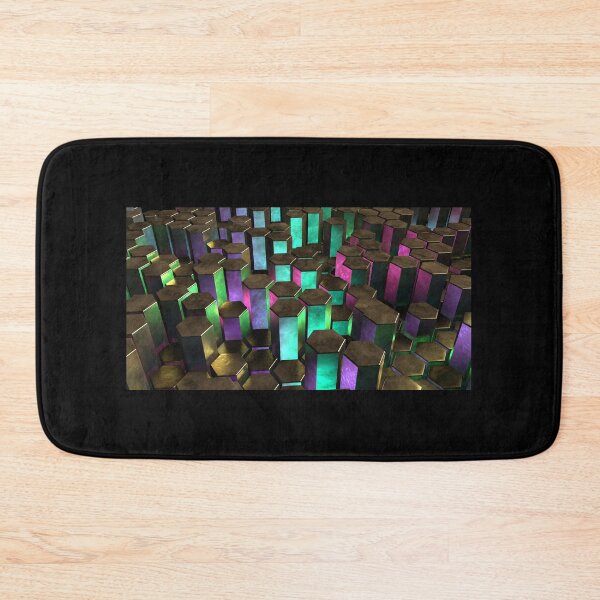 Item preview, background with retractable hexagonal 3d columns designed and sold by Orderposter.