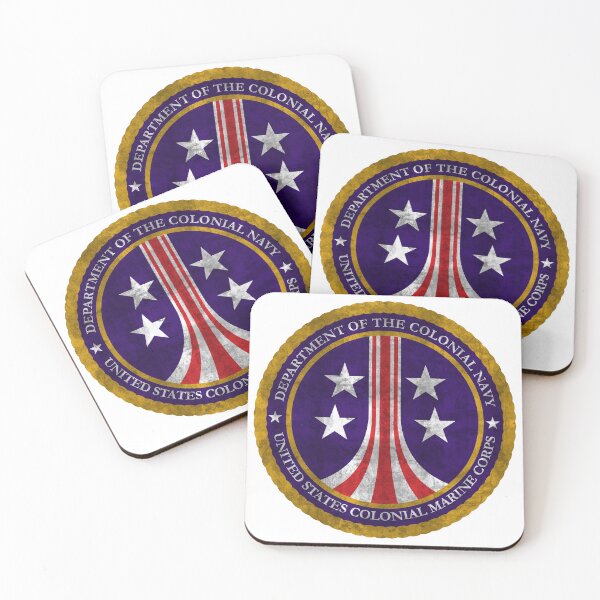 Item preview, Colonial Marines emblem distressed designed and sold by BRU Design.