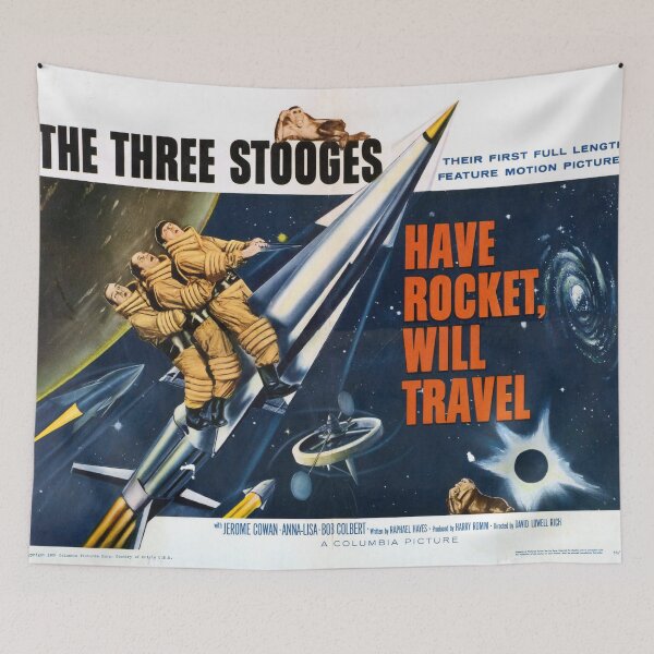 Item preview, Have Rocket, Will Travel Vintage Movie Poster designed and sold by redoARTstore.
