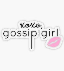 Gossip Girl Design Transparenter Sticker