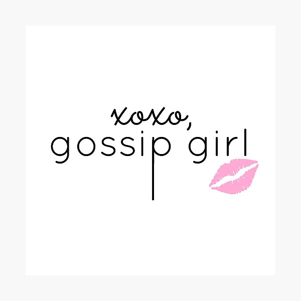 Gossip Girl design Photographic Print