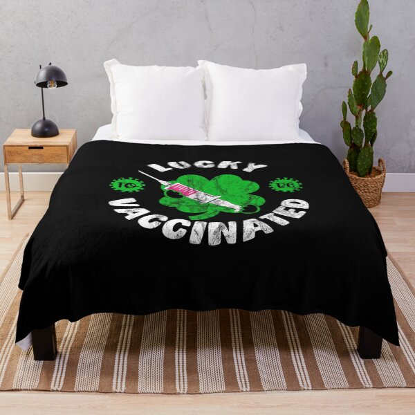 Item preview, Patrick's Day 2021 Lucky to be Vaccinated Irish Gifts designed and sold by Dolphin Graphic.