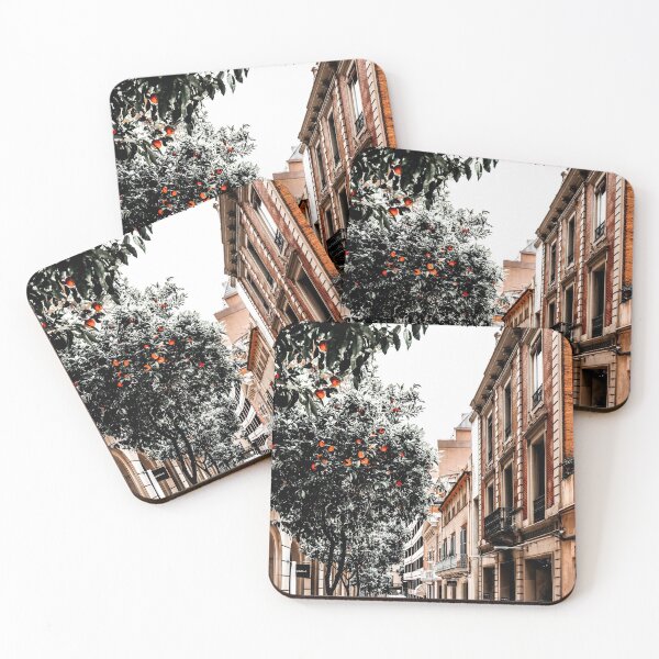 Item preview, Barcelona City Street Print, Orange Fruit Trees Print, Oranges Fruits Art Print, Urban Photography, Summer Travel Tropical Print designed and sold by radub85.