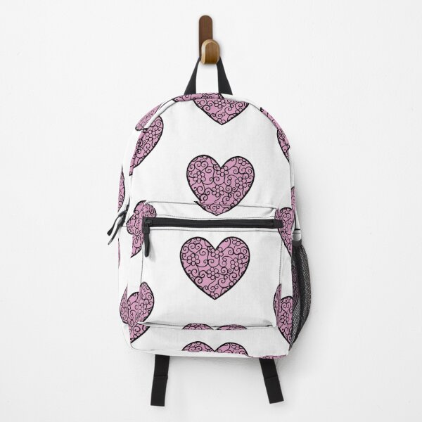 Item preview, Dark Pink Heart with flower pattern designed and sold by muffinstandd.
