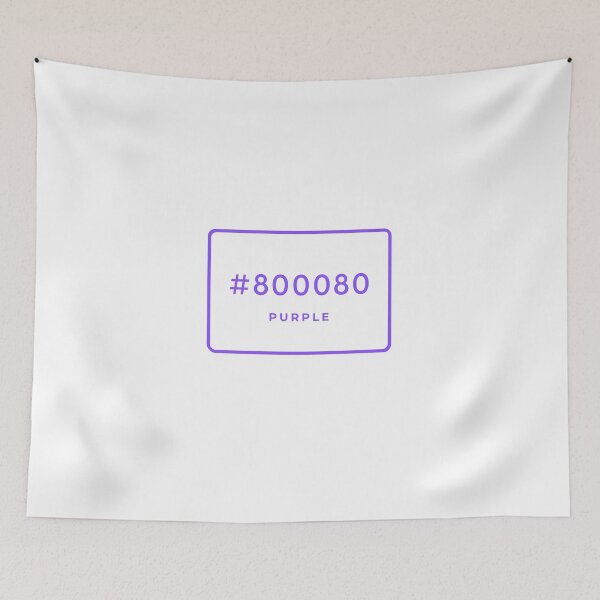 Item preview, Purple Hex Code Color #800080 designed and sold by MinimalSketches.