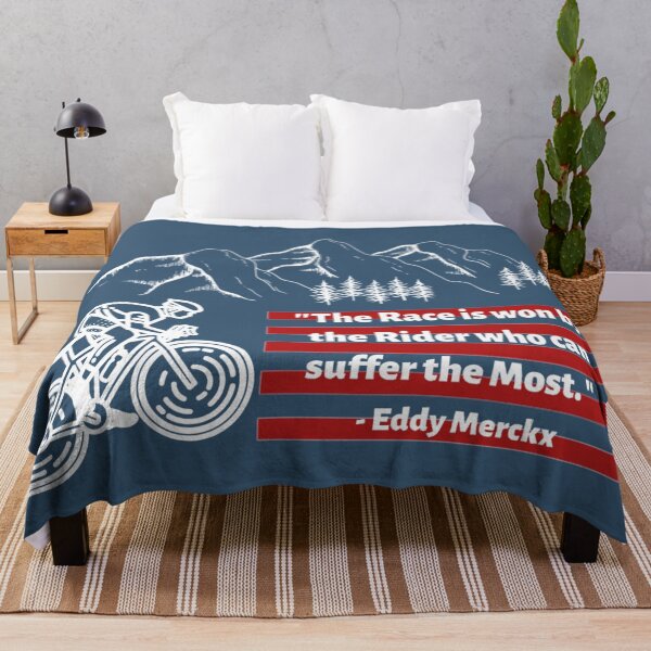 Item preview, The Race Is Won By the Rider Who Can Suffer The Most - Eddy Merckx designed and sold by peachooberry.