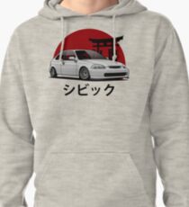Civic EK (white) Pullover Hoodie