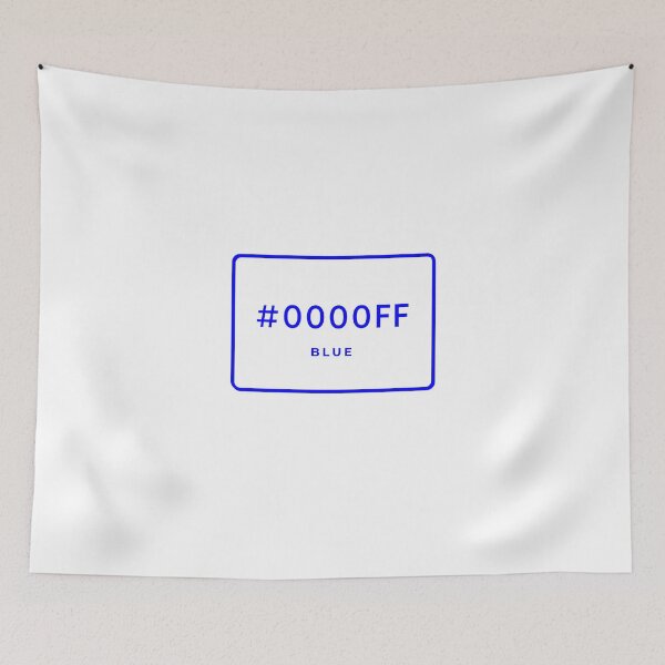 Item preview, BLUE Hex Code Color #0000FF designed and sold by MinimalSketches.
