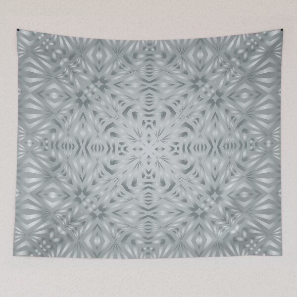 Item preview, Modern Silver Geometric Pattern No.52 designed and sold by venella.