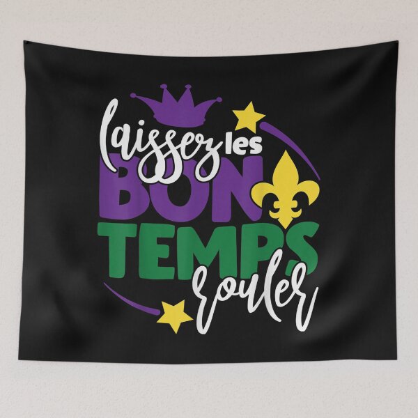 Item preview, Laissez Les Bons Temps Rouler Mardi Gras Mask Carnival Squad 39 designed and sold by ALISONABBOTTAU.
