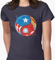 THE 2 SIDES OF THE WAR Women's Fitted T-Shirt