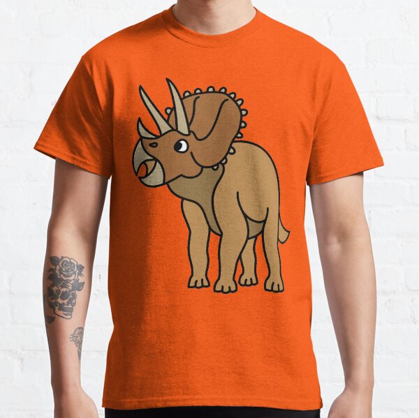 Triceratops Dinosaur Colour Artwork Classic T-Shirt