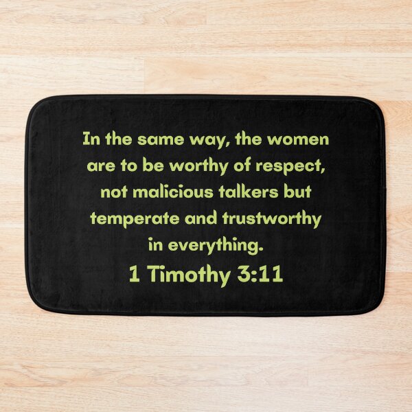 Item preview, Bible Verse 1 Timothy 3:11 designed and sold by Prayingwarrior.
