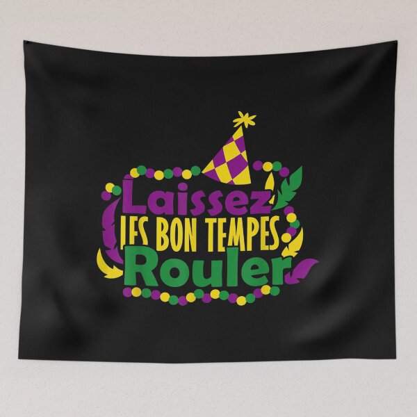 Item preview, Laissez Les Bons Temps Rouler Mardi Gras Mask Carnival Squad 40 designed and sold by ALISONABBOTTAU.
