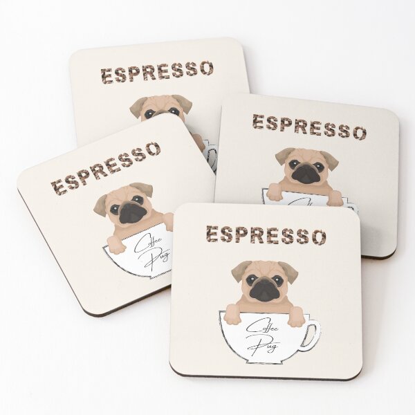 Item preview, Espresso Coffe Pug designed and sold by albix81.