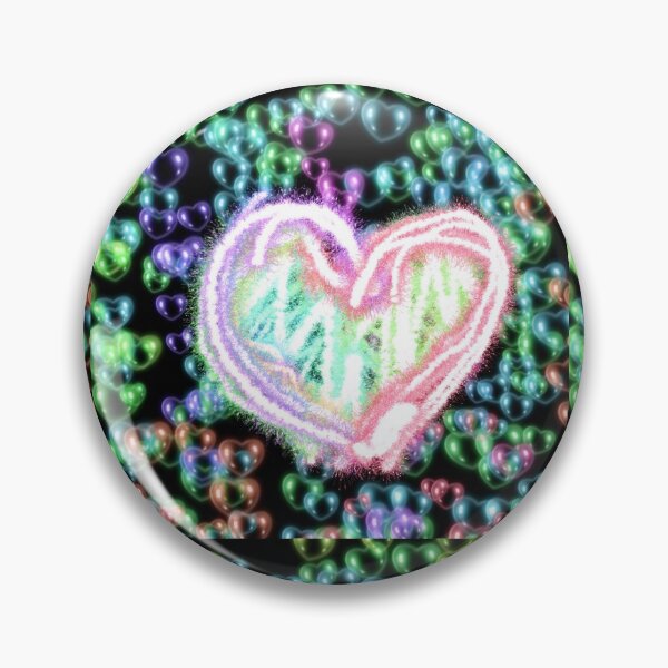 Item preview, heart black background designed and sold by miaterinka.
