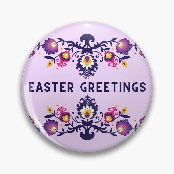 Item preview, Happy Easter Folklore Purple designed and sold by FK-UK.