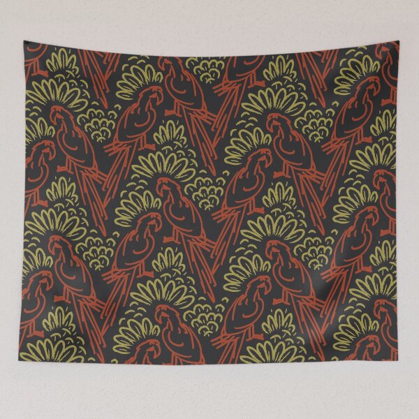 Item preview, Pattern with Macaw Parrots designed and sold by Ivan-Kovalevsky.