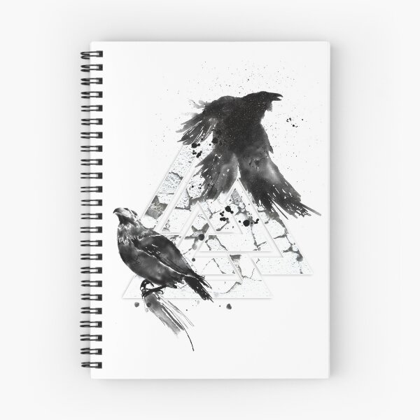 Aperçu de l'œuvre Huginn et Munning créée et vendue par Loopyful Design.