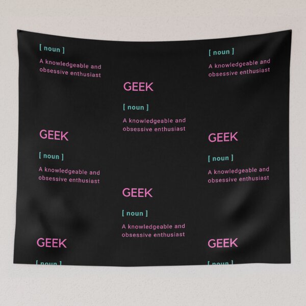 Aperçu de l'œuvre Définition Geek | LES GEEKS RÈGENT LEUR MONDE créée et vendue par Le Plus Three.
