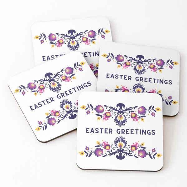 Item preview, Happy Easter Folklore Purple designed and sold by FK-UK.