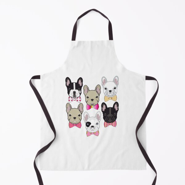 Item preview, Contemporary Frenchie Pattern on Chartreuse Ground designed and sold by Woofleys&Co.