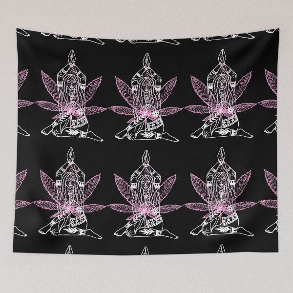 Item preview, | A Meditating Girl | Smart Successful Stoner | Spiritual Weed | designed and sold by AlfaEcho.