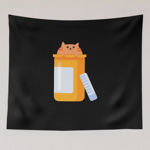 Item preview, Antidepressant Cat Pill Bottle Mental Health Matters designed and sold by pixeptional.