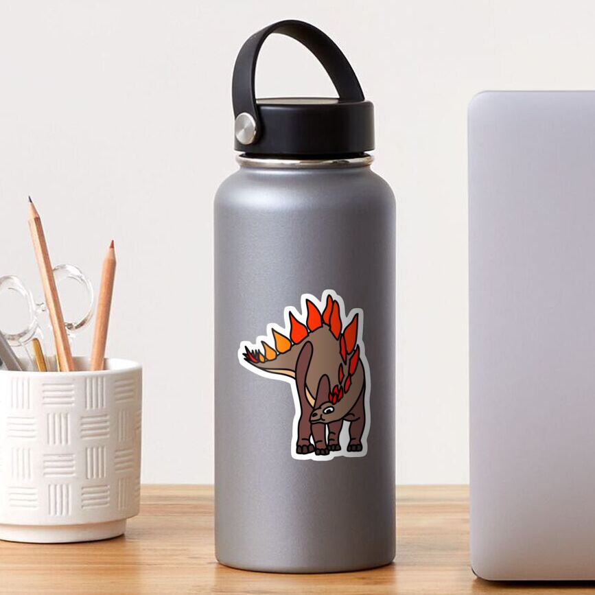 Stegosaurus Dinosaur Coloured Artwork Sticker