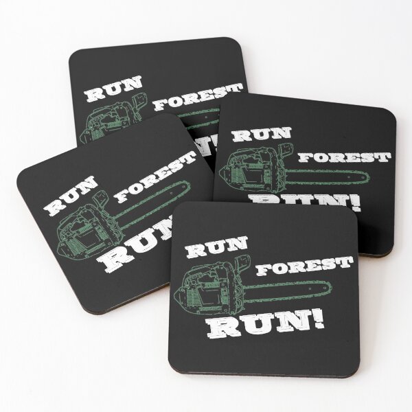 Item preview, Run Forest Run Lumberjack Chainsaw Joke designed and sold by zareworks.