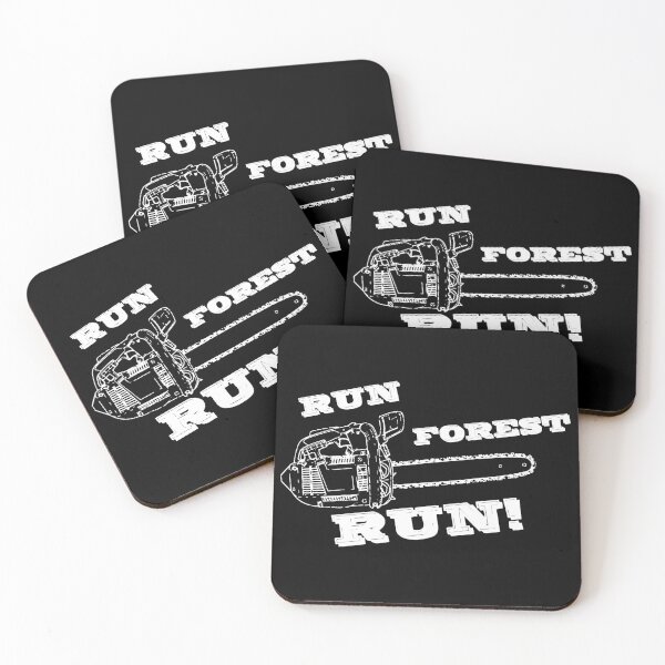 Item preview, Run Forest Run Lumberjack Chainsaw Joke designed and sold by zareworks.