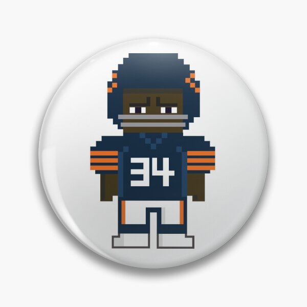 Item preview, Pixel Navy Walter Payton 'Dulzura' Arte digital designed and sold by Bear Creative.
