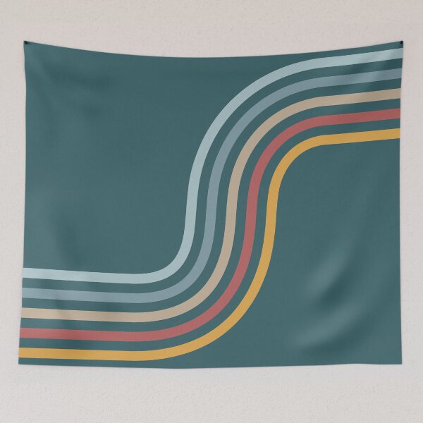Item preview, Retro Rainbow Wave designed and sold by lents.