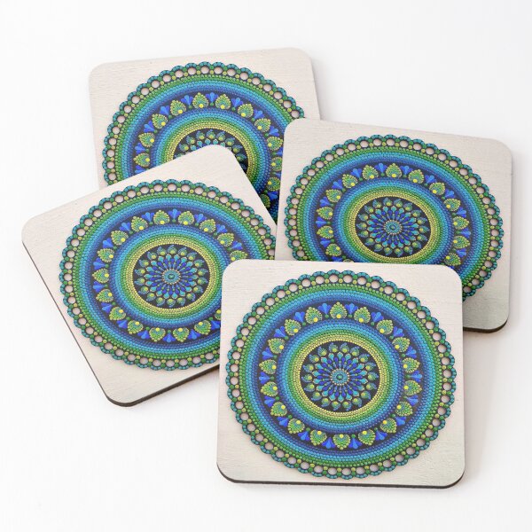 Item preview, peacock colours mandala designed and sold by banothsonu.