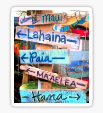 maui towns sign Sticker