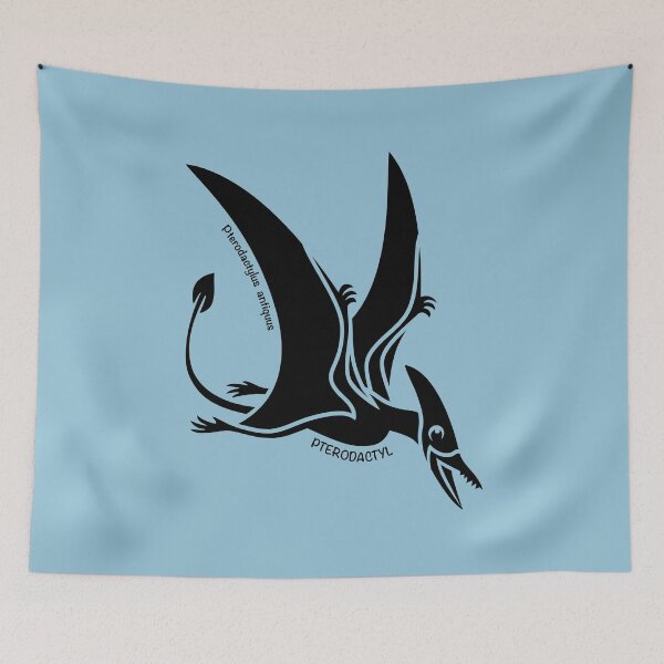 Item preview, Pterodactyl Dinosaur Silhouette with Name Artwork designed and sold by BOLD-Australia.