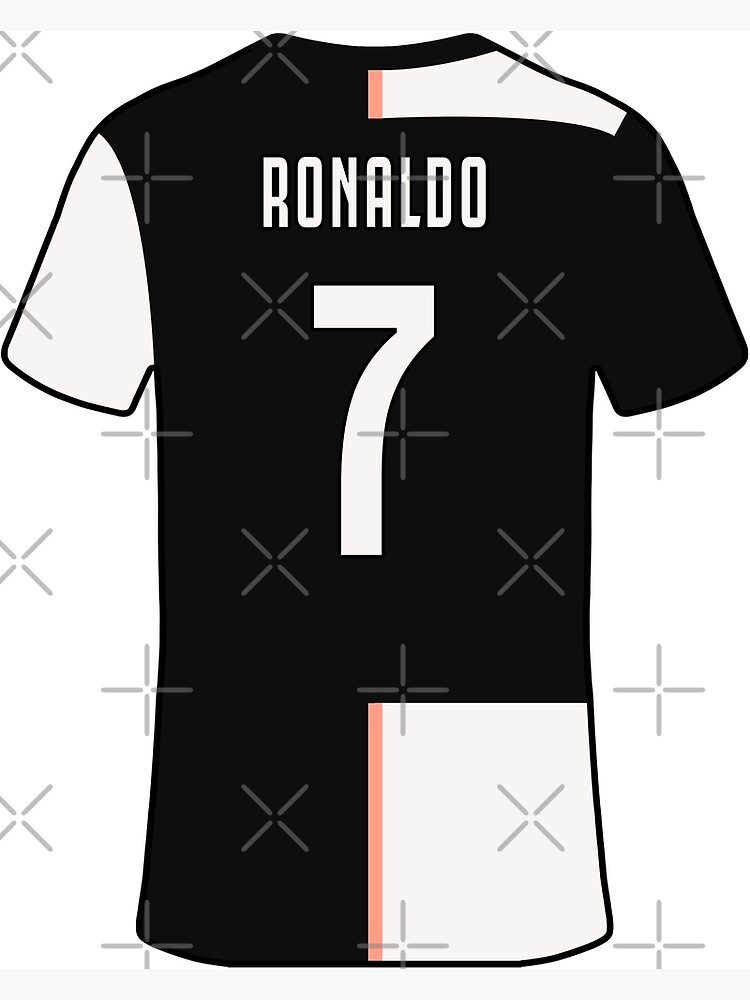 Camiseta Del Equipo Fútbol Cristiano Ronaldo Juventus Vector de