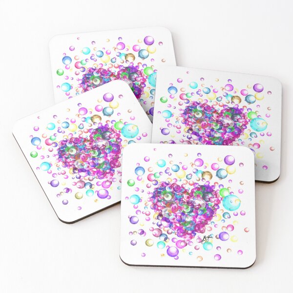 Item preview, Multicoloured love heart designed and sold by ArtbyBroghan.