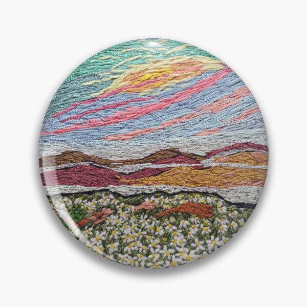 Item preview, Daisy Garden Landscape designed and sold by Ronembroidery.