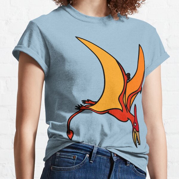Pterodactyl Dinosaur coloured Artwork Classic T-Shirt