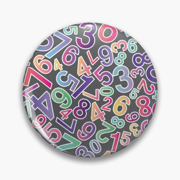 Item preview, Seamless background with colored numbers on black designed and sold by mashmosh.