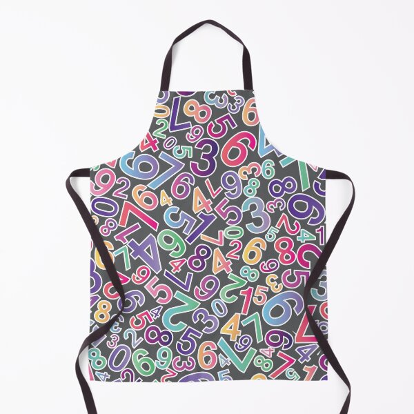 Item preview, Seamless background with colored numbers on black designed and sold by mashmosh.