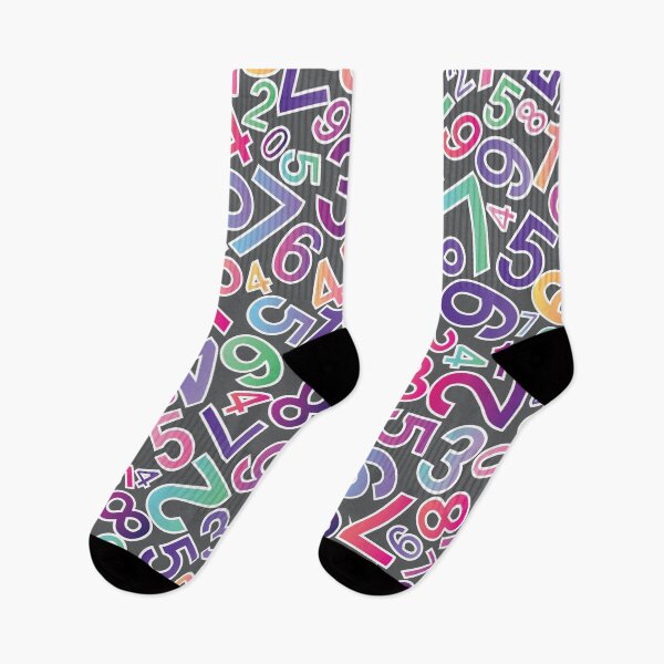 Item preview, Seamless background with colored numbers on black designed and sold by mashmosh.
