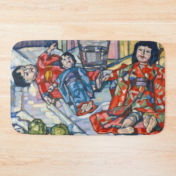 Item preview, Japanese dolls with apples, after Eugenie Bandell, around 1915 designed and sold by SEEMUELLER.