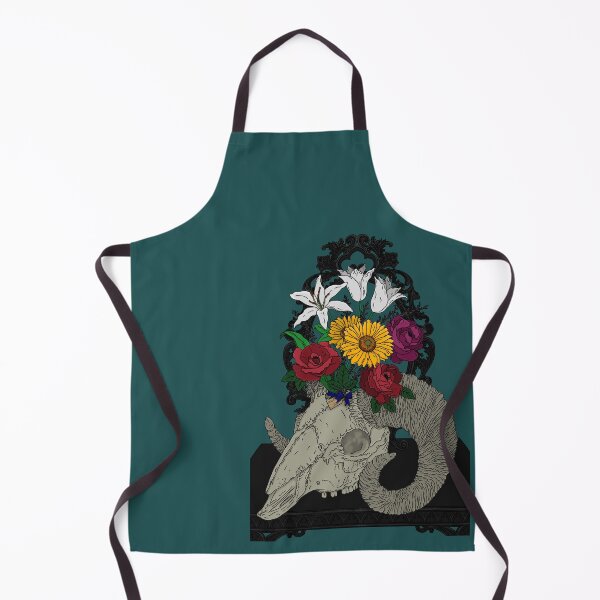 Item preview, Goat skull vase display designed and sold by TheLuckyBadger.