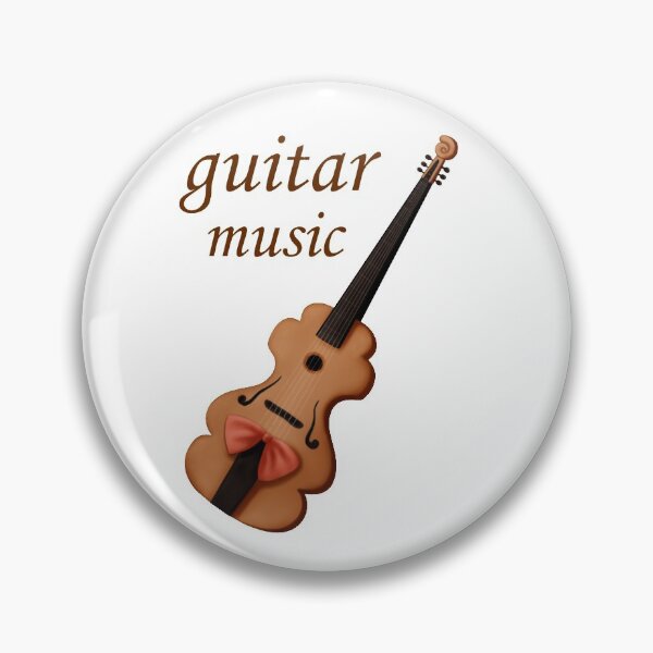 Item preview, guitar music is drawn lettering and vintage guitar with a bow designed and sold by nataliavavilina.
